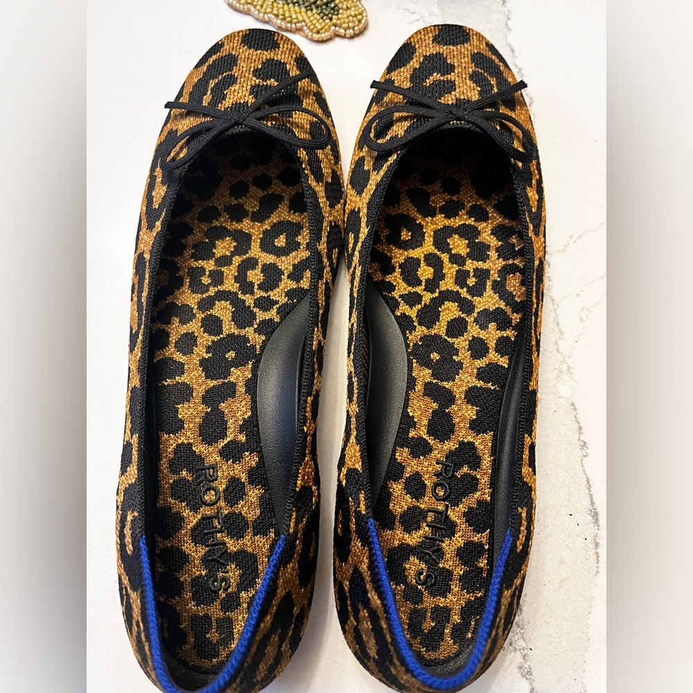Rothy’s Animal Print Ballet Flat Shoes